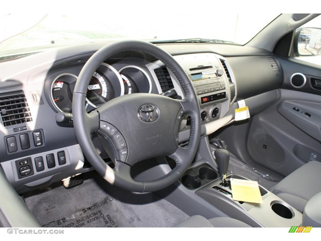 Graphite Gray Interior 2011 Toyota Tacoma V6 TRD Sport Double Cab 4x4 Photo #45411525