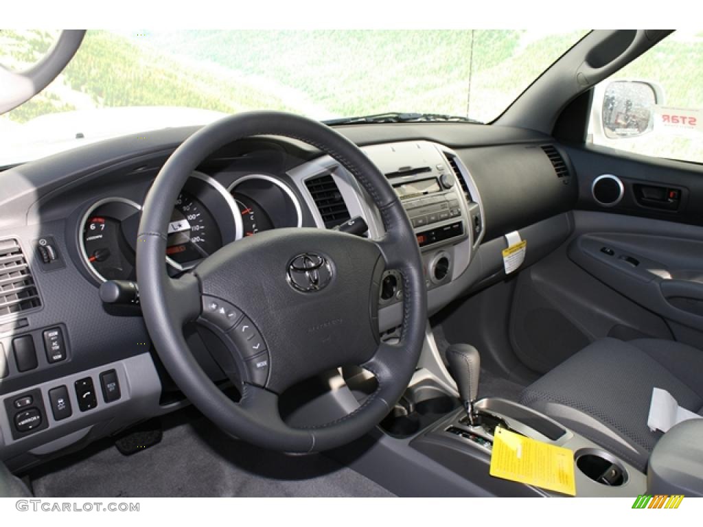 Graphite Gray Interior 2011 Toyota Tacoma V6 TRD Sport Access Cab 4x4 Photo #45411933