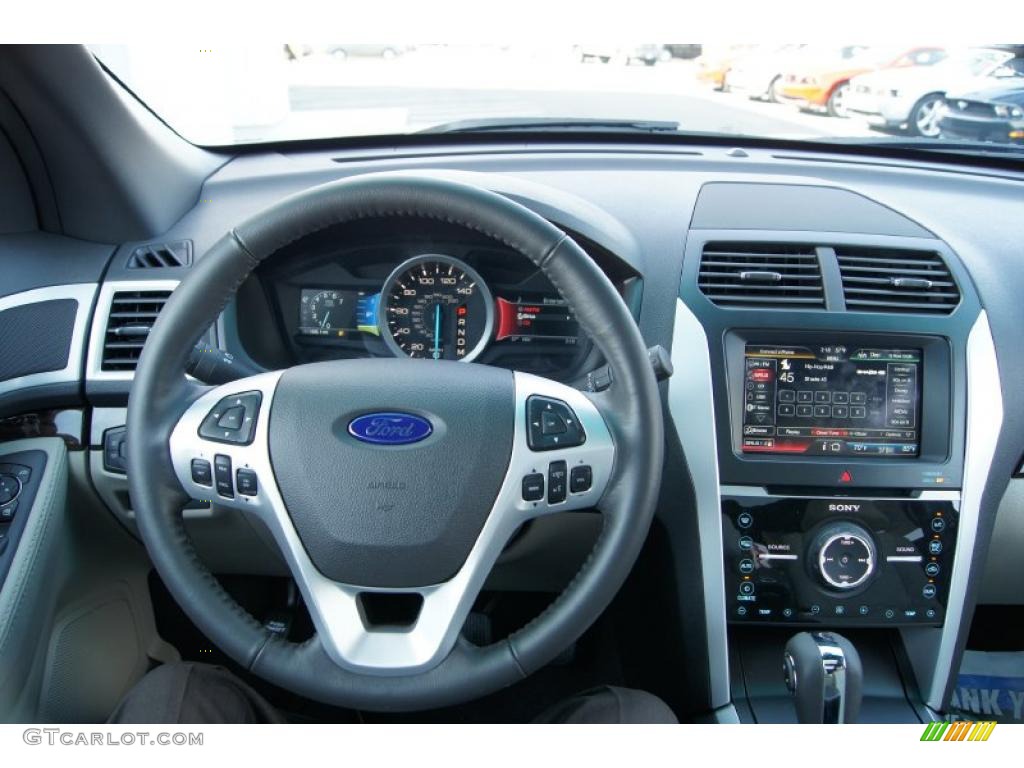 2011 Ford Explorer Limited Medium Light Stone Dashboard Photo #45415085