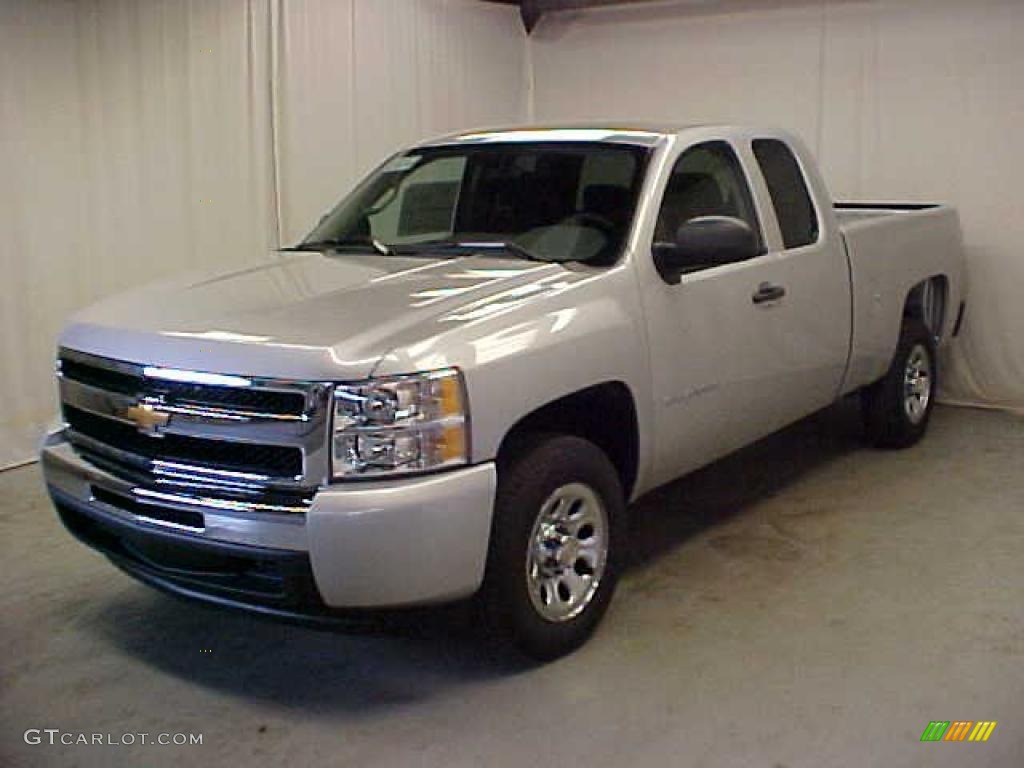 2011 Silverado 1500 Extended Cab - Sheer Silver Metallic / Dark Titanium photo #3