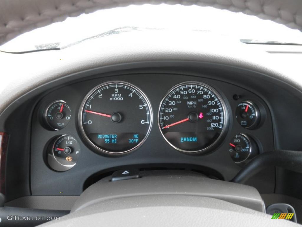 2011 GMC Sierra 1500 SLT Extended Cab 4x4 Gauges Photo #45418312