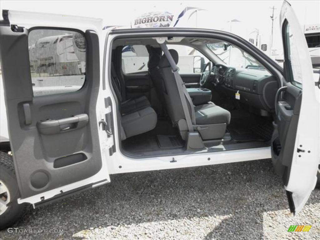 Dark Titanium Interior 2011 GMC Sierra 1500 SLE Extended Cab 4x4 Photo #45418460