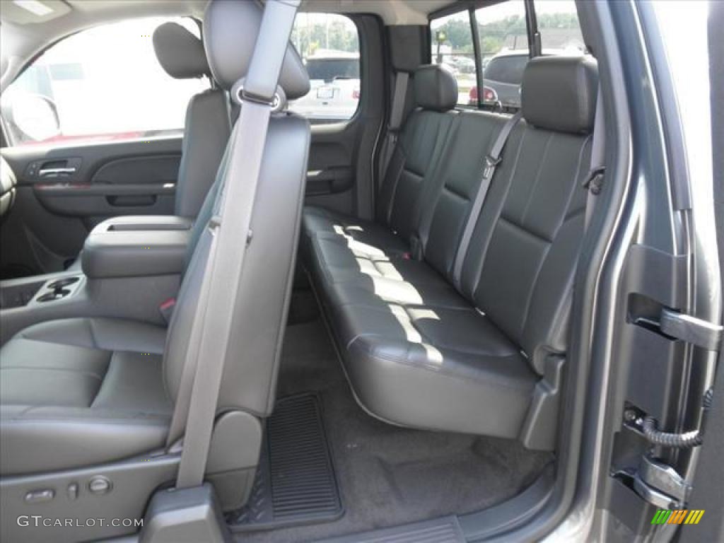 Ebony Interior 2011 GMC Sierra 1500 SLT Extended Cab 4x4 Photo #45418755