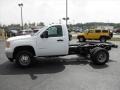 Summit White - Sierra 3500HD Work Truck Regular Cab 4x4 Chassis Photo No. 5