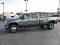 Gray Green Metallic 2011 GMC Sierra 3500HD SLT Crew Cab 4x4 Dually Exterior