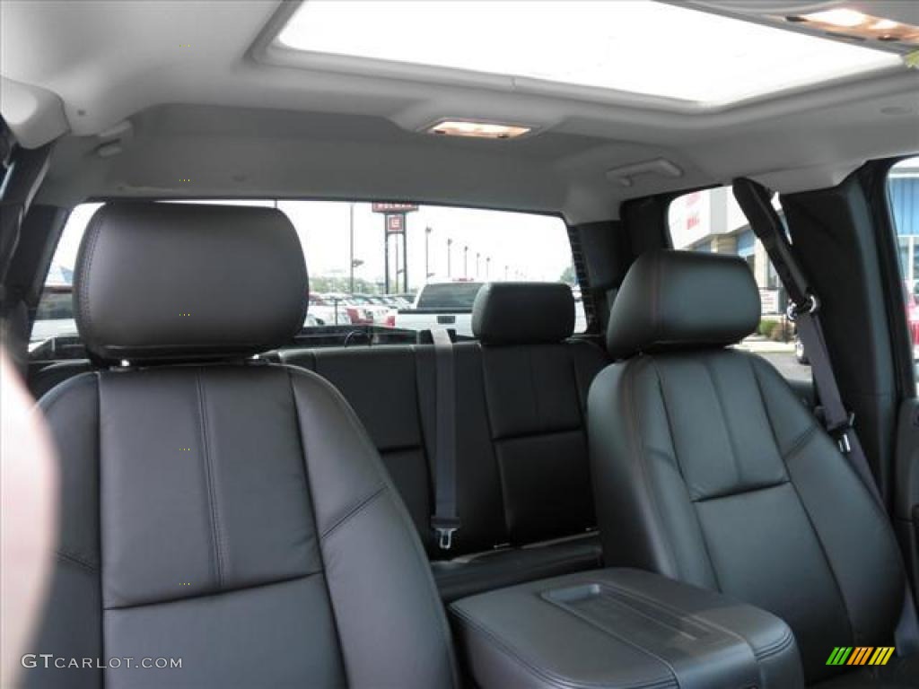 Ebony Interior 2011 GMC Sierra 1500 SLT Extended Cab 4x4 Photo #45421514