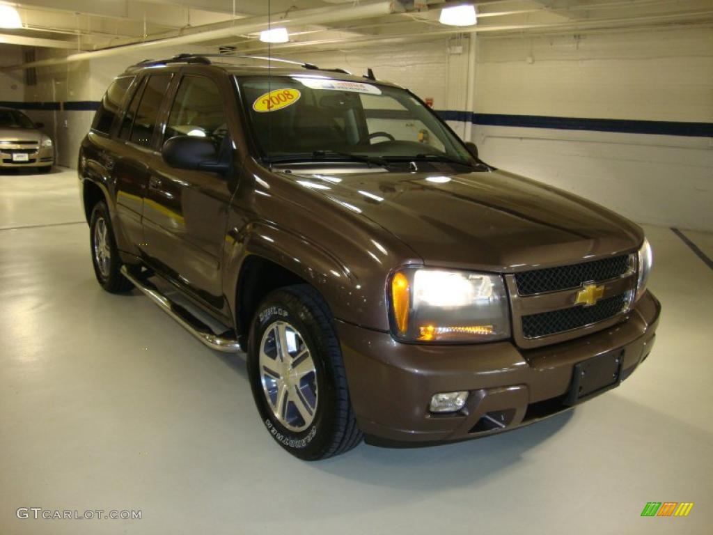 2008 TrailBlazer LT 4x4 - Desert Brown Metallic / Ebony photo #4