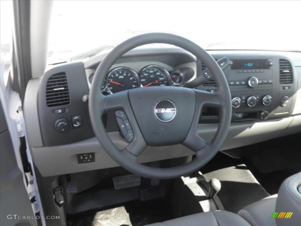 2011 GMC Sierra 3500HD Work Truck Regular Cab 4x4 Chassis Dark Titanium Dashboard Photo #45422046