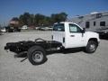  2011 Sierra 3500HD Work Truck Regular Cab 4x4 Chassis Summit White