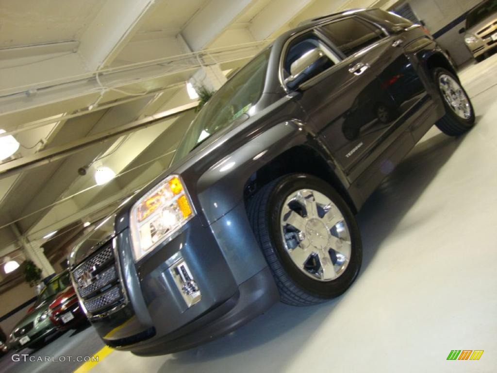 2010 Terrain SLT AWD - Cyber Gray Metallic / Brownstone photo #1