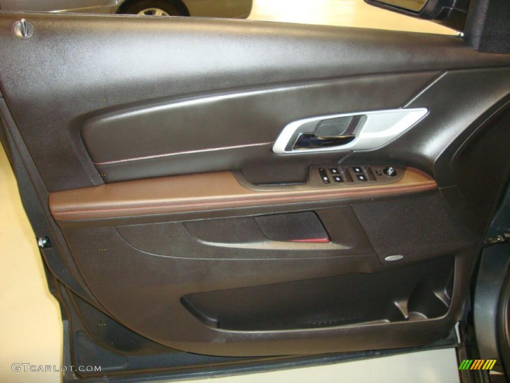 2010 GMC Terrain SLT AWD Brownstone Door Panel Photo #45422262