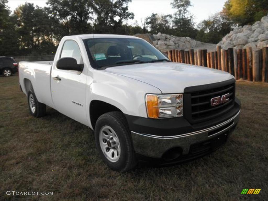 Summit White 2011 GMC Sierra 1500 Regular Cab Exterior Photo #45424115