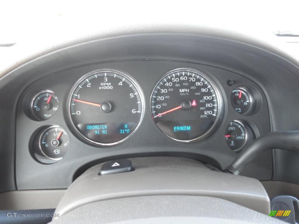 2011 GMC Sierra 1500 SLT Crew Cab 4x4 Gauges Photo #45424503