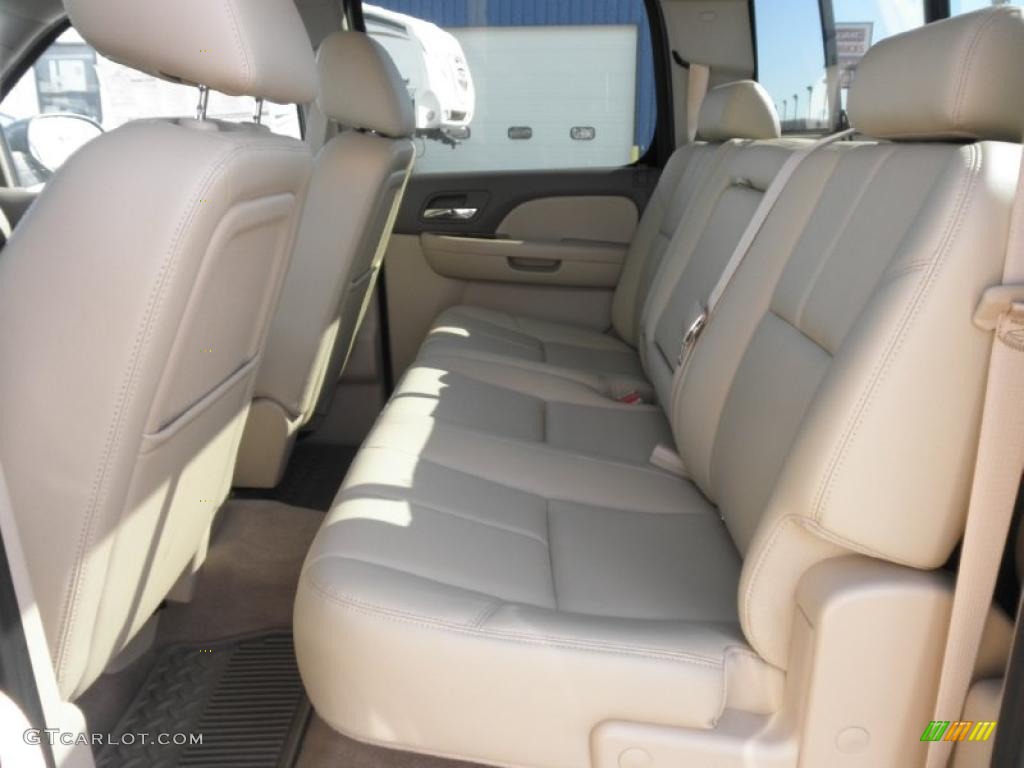 Very Dark Cashmere/Light Cashmere Interior 2011 GMC Sierra 1500 SLT Crew Cab 4x4 Photo #45424555