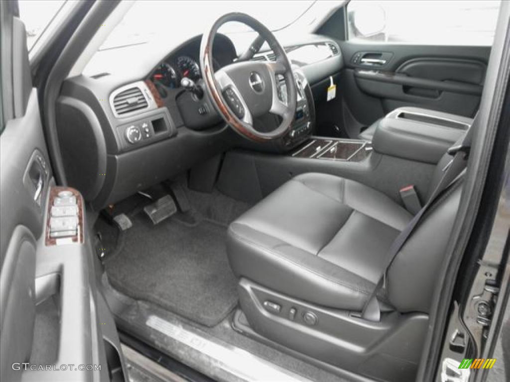 Ebony Interior 2011 GMC Yukon XL Denali AWD Photo #45425159