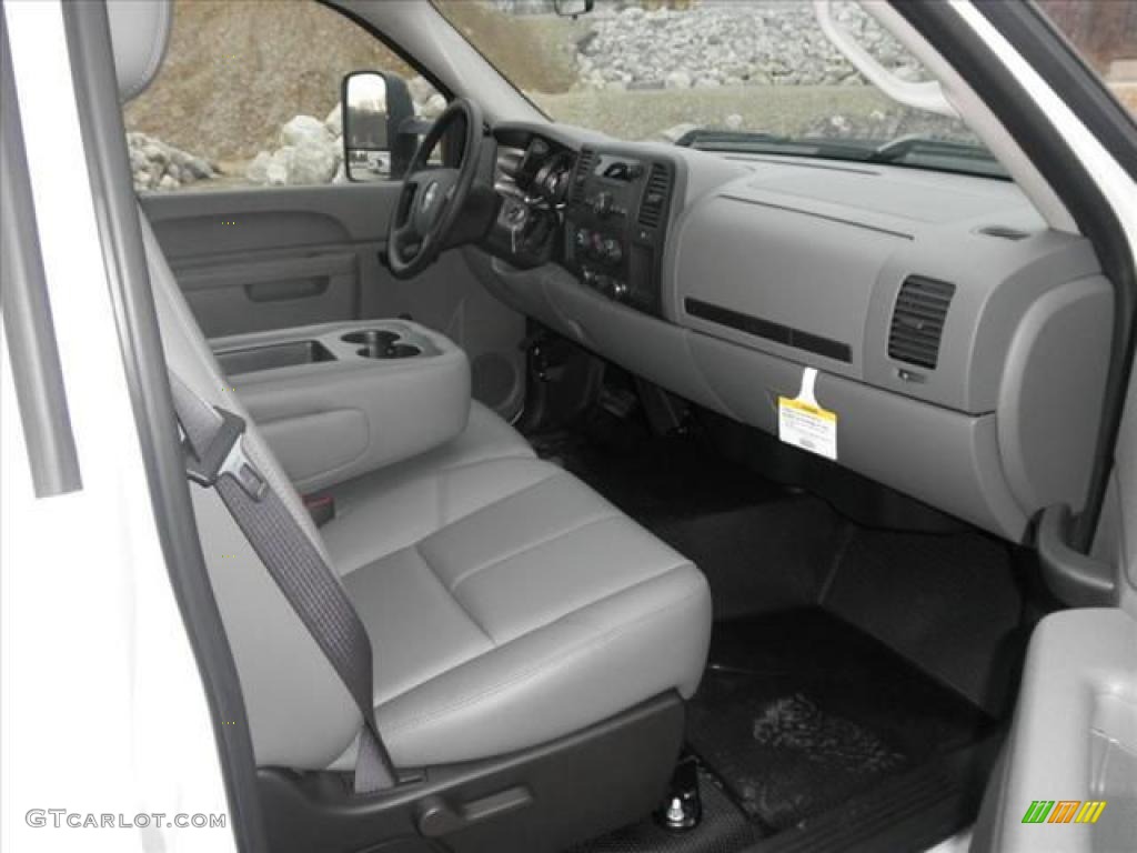 Dark Titanium Interior 2011 GMC Sierra 3500HD Work Truck Regular Cab Utility Photo #45425575