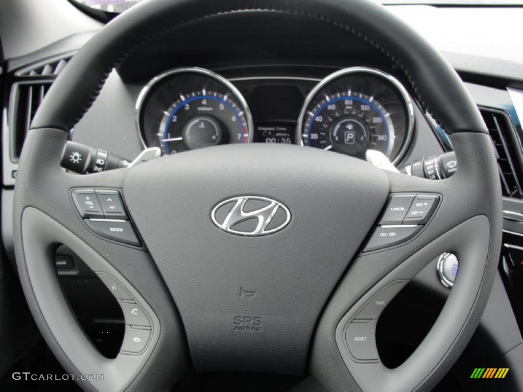 2011 Hyundai Sonata Limited 2.0T Gray Steering Wheel Photo #45425995