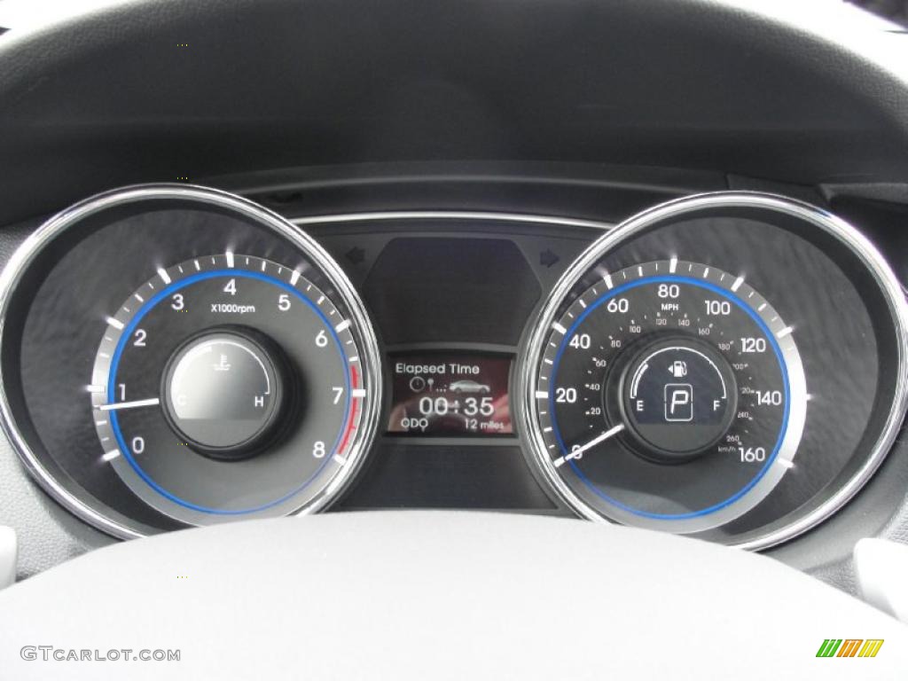 2011 Hyundai Sonata Limited 2.0T Gauges Photo #45426003