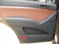 Saddle Leather 2011 Hyundai Veracruz Limited Door Panel