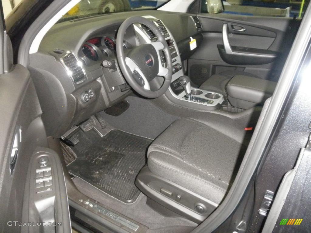 Ebony Interior 2011 GMC Acadia SLE AWD Photo #45427983