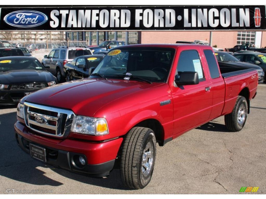 2008 Redfire Metallic Ford Ranger XLT SuperCab 4x4 45393853 Photo 13 Car