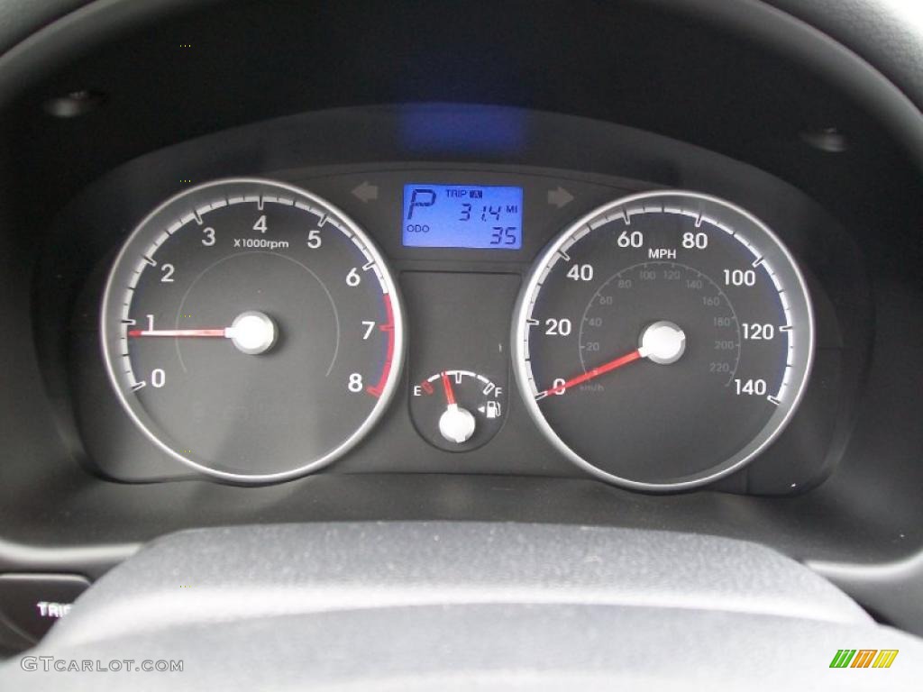 2011 Hyundai Accent GLS 4 Door Gauges Photo #45428211