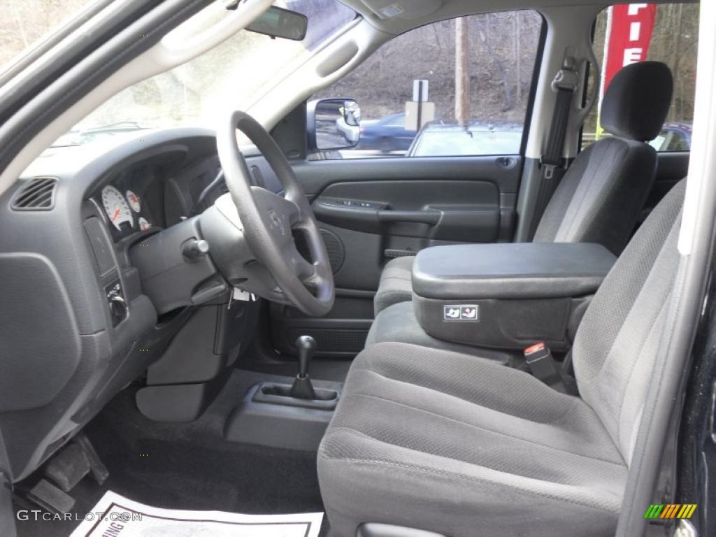 Dark Slate Gray Interior 2003 Dodge Ram 3500 SLT Quad Cab 4x4 Dually Photo #45429446