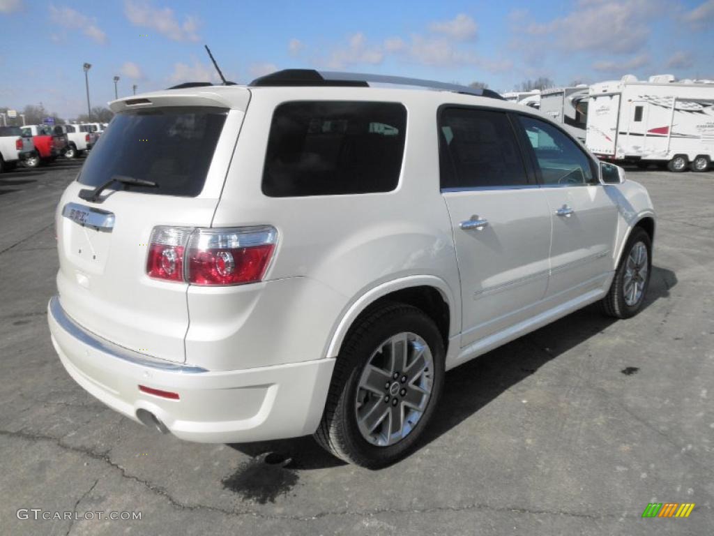 White Diamond Tintcoat 2011 GMC Acadia Denali Exterior Photo #45430731