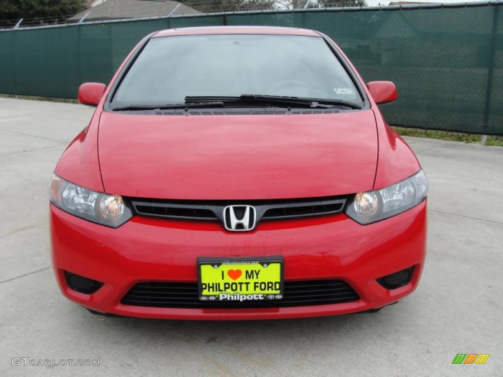 2008 Civic EX Coupe - Rallye Red / Black photo #9