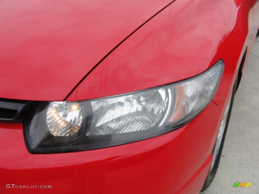 2008 Civic EX Coupe - Rallye Red / Black photo #10