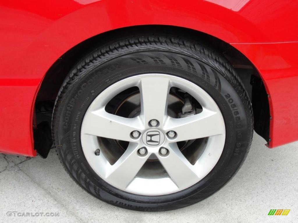 2008 Civic EX Coupe - Rallye Red / Black photo #13