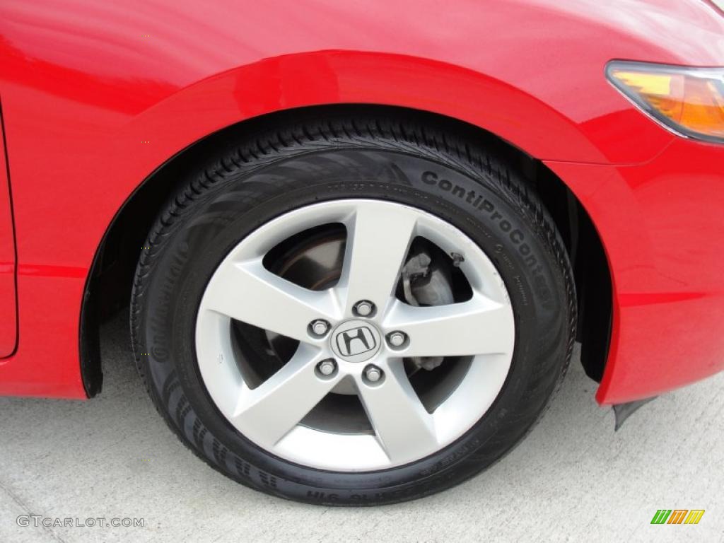 2008 Civic EX Coupe - Rallye Red / Black photo #15