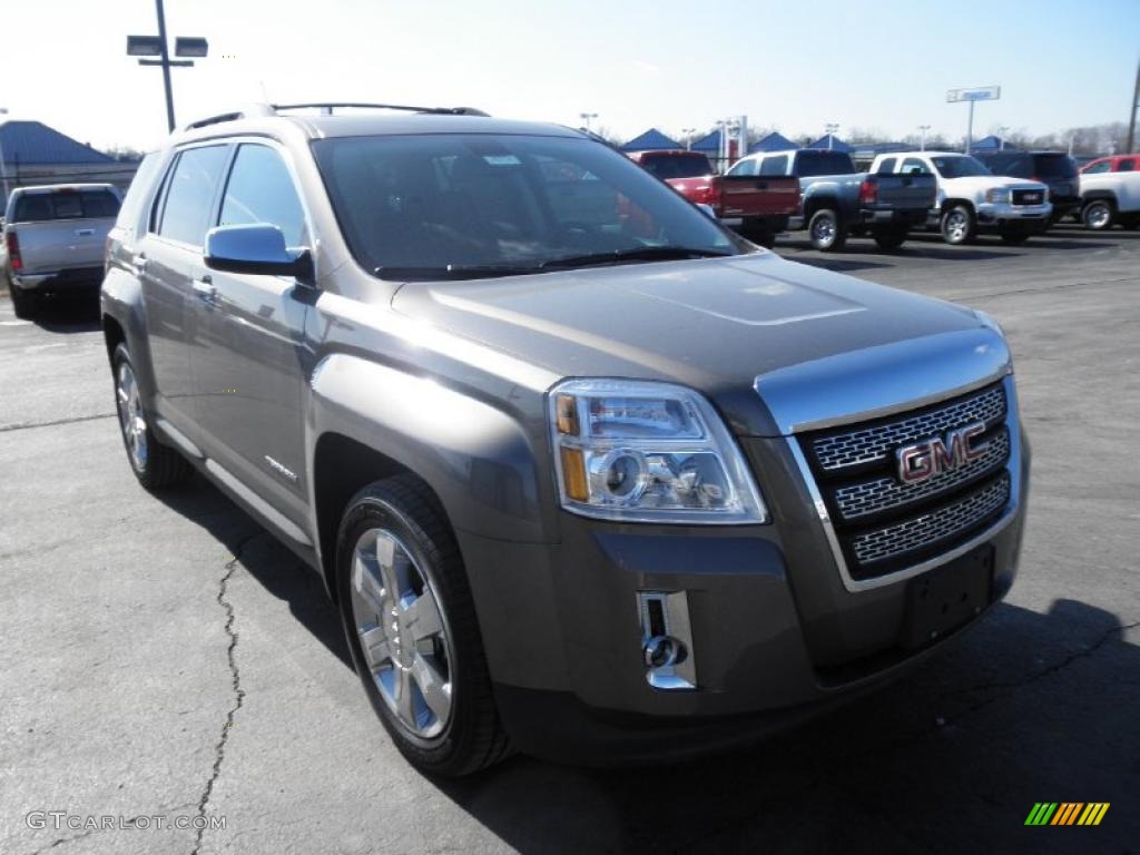 Mocha Steel Metallic 2011 GMC Terrain SLT AWD Exterior Photo #45431556