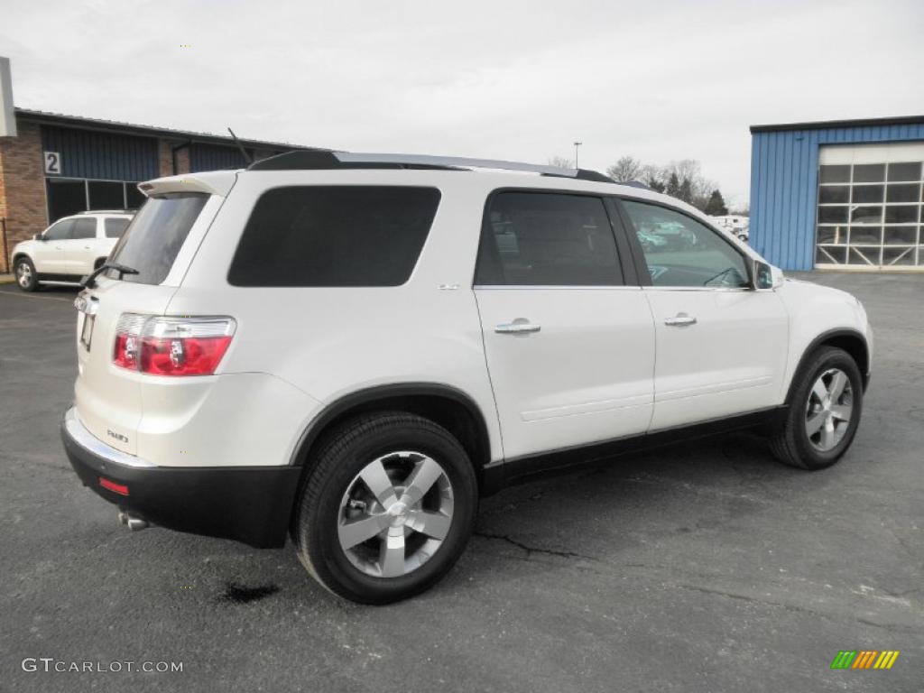 White Diamond Tintcoat 2011 GMC Acadia SLT AWD Exterior Photo #45431844