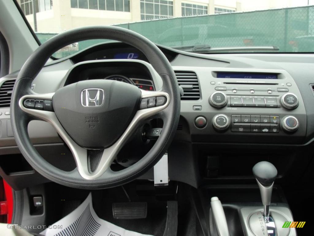 2008 Civic EX Coupe - Rallye Red / Black photo #32