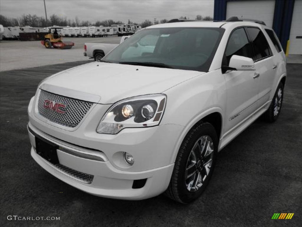 White Diamond Tintcoat 2011 GMC Acadia Denali Exterior Photo #45432385
