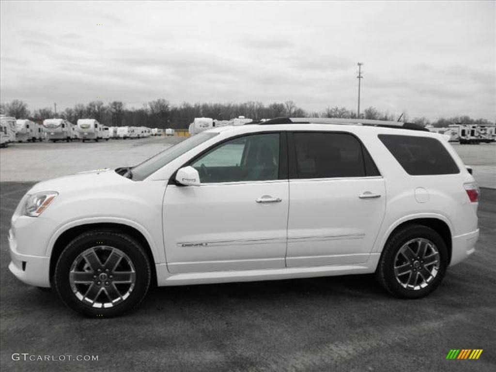White Diamond Tintcoat 2011 GMC Acadia Denali Exterior Photo #45432393