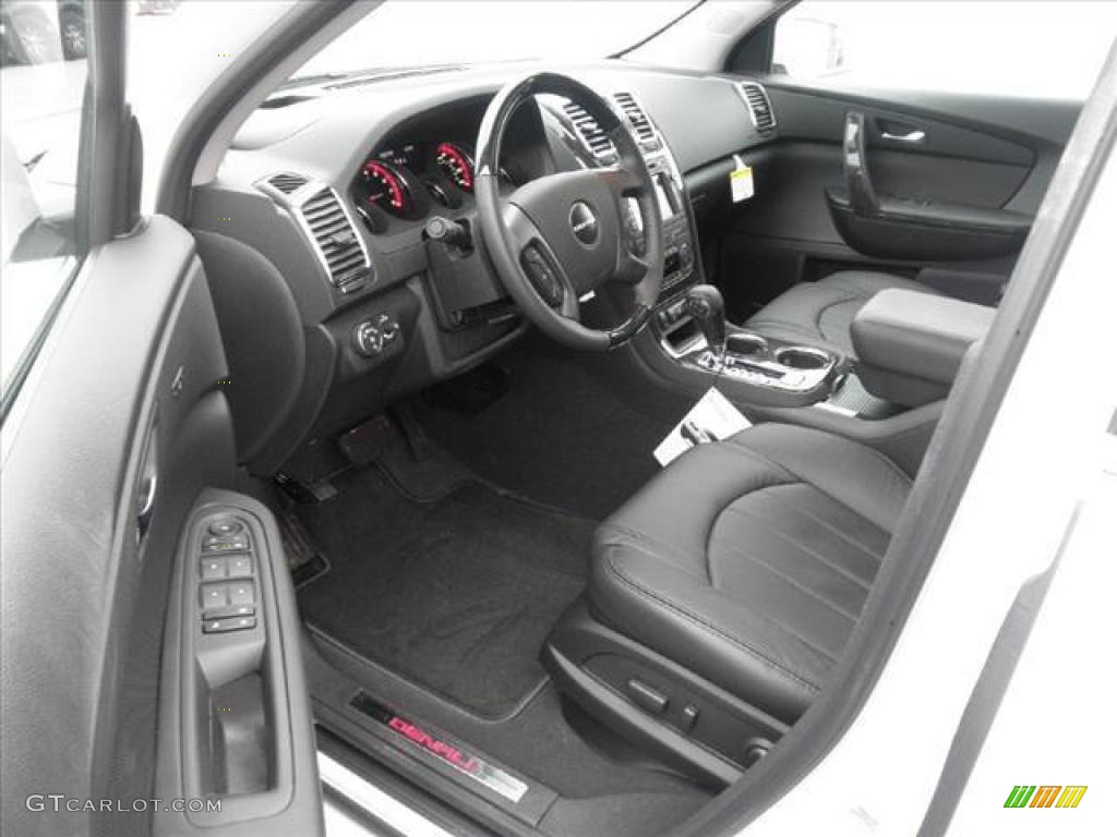 Ebony Interior 2011 GMC Acadia Denali Photo #45432405