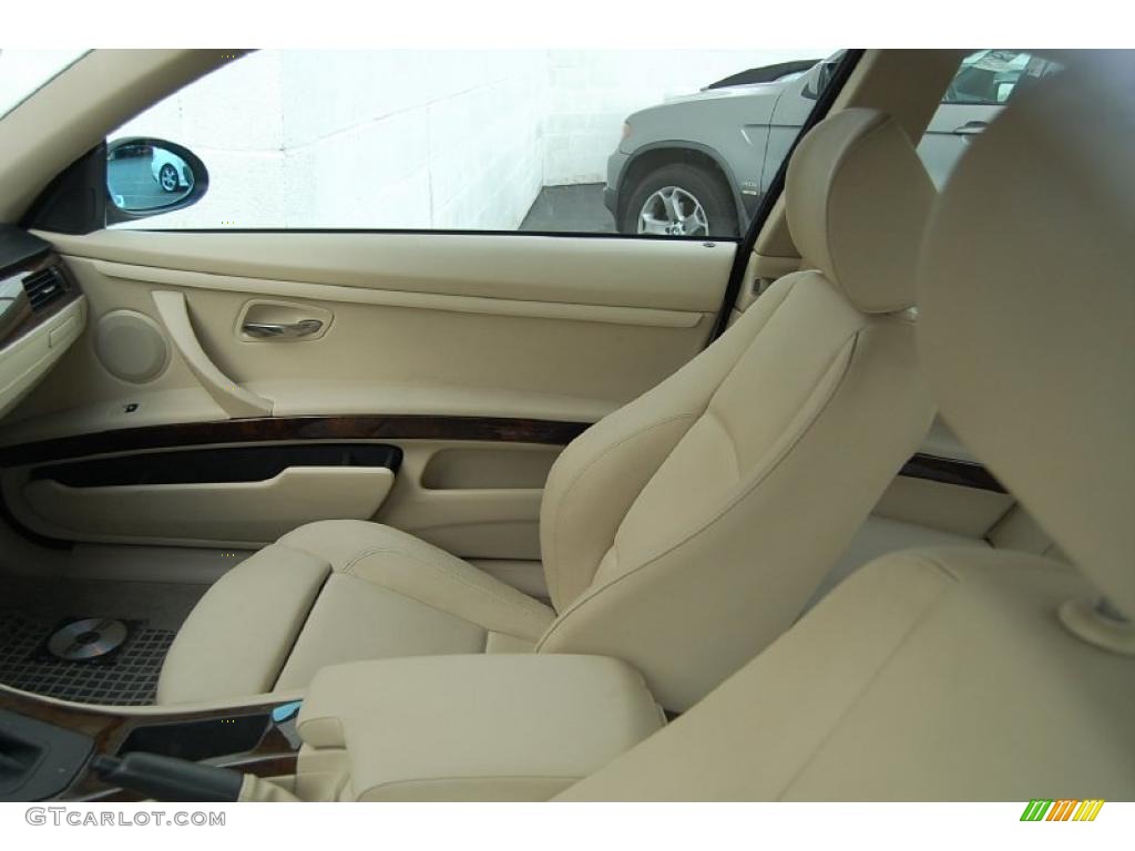 2008 3 Series 328i Coupe - Alpine White / Beige photo #5