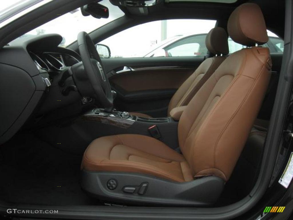 Cinnamon Brown Interior 2011 Audi A5 2.0T quattro Coupe Photo #45435089