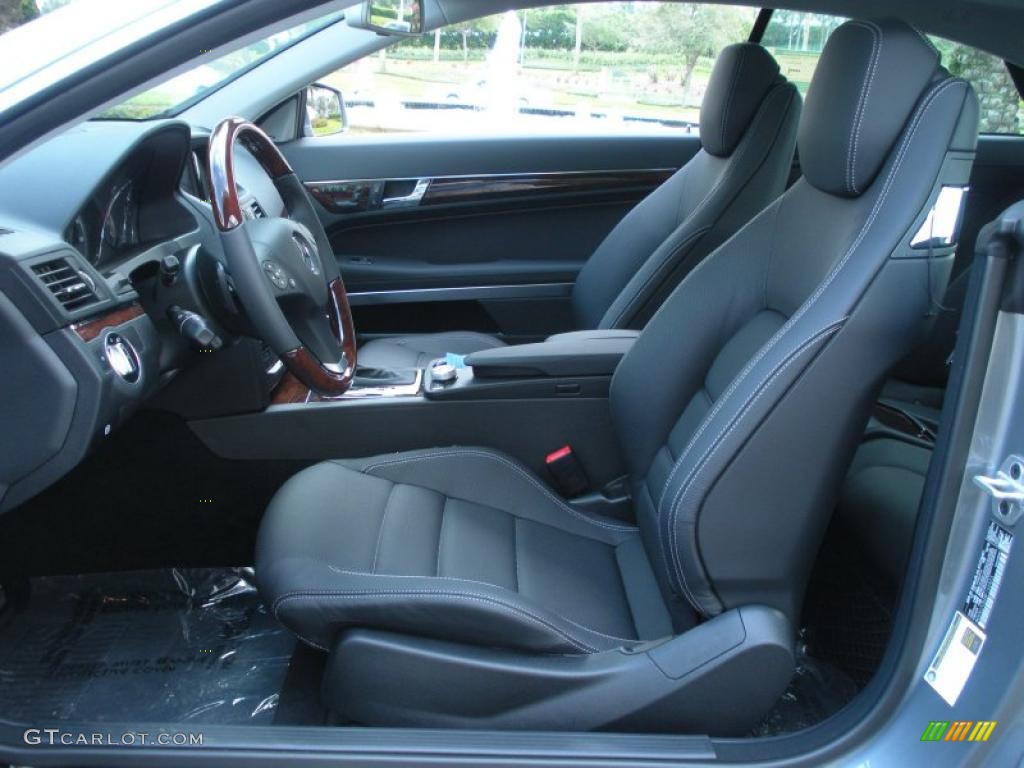 Black Interior 2011 Mercedes-Benz E 550 Coupe Photo #45435150
