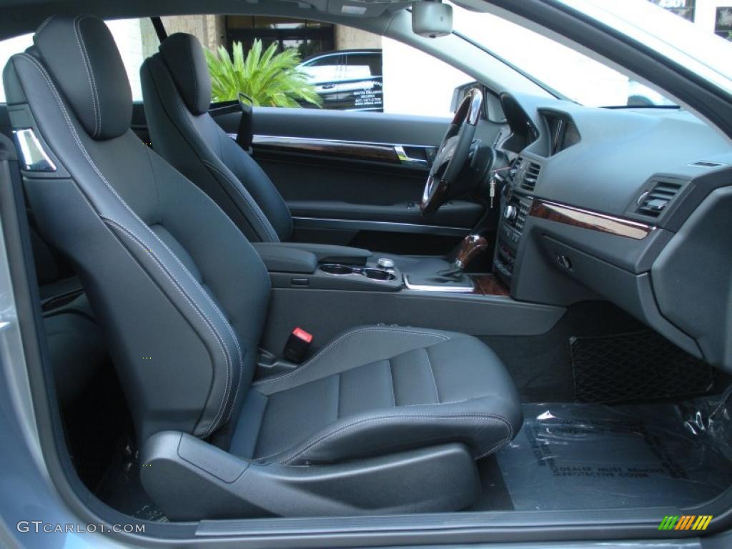 Black Interior 2011 Mercedes-Benz E 550 Coupe Photo #45435186