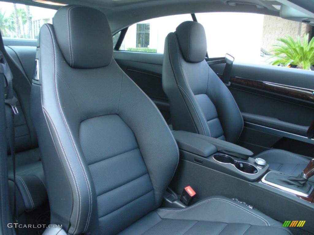 Black Interior 2011 Mercedes-Benz E 550 Coupe Photo #45435198