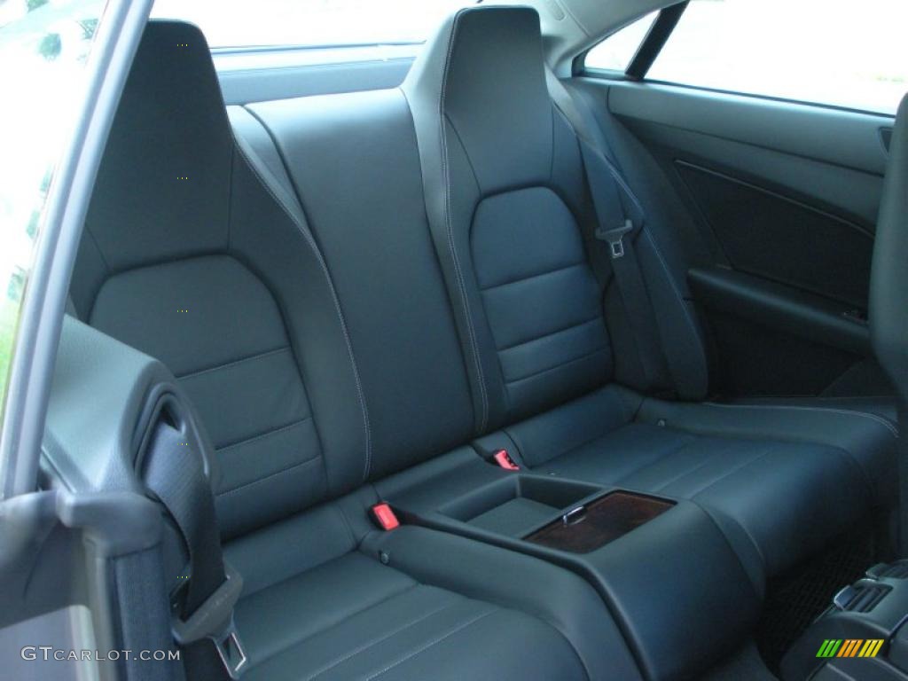 Black Interior 2011 Mercedes-Benz E 550 Coupe Photo #45435210