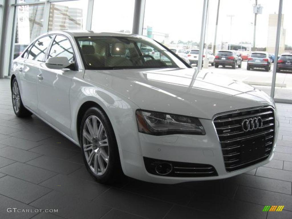 Ibis White 2011 Audi A8 L 4.2 FSI quattro Exterior Photo #45435550