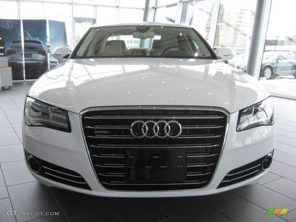 Ibis White 2011 Audi A8 L 4.2 FSI quattro Exterior Photo #45435566