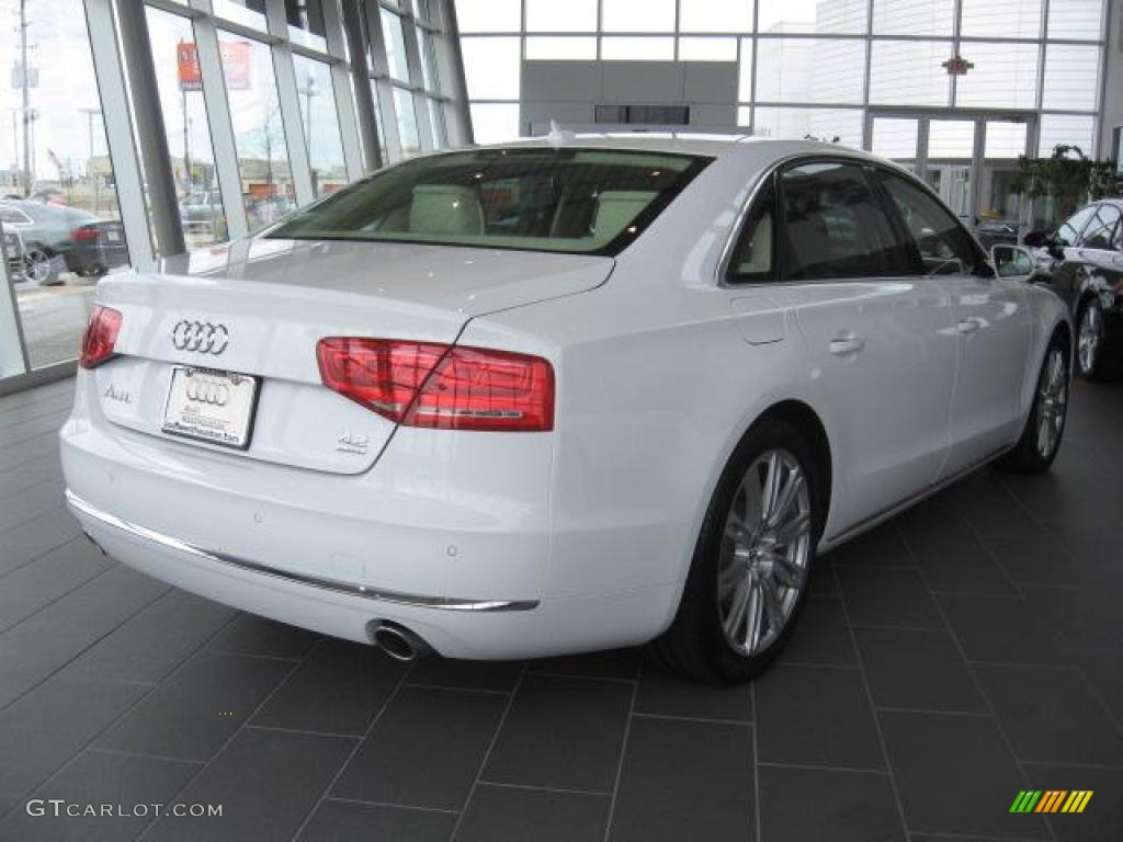 Ibis White 2011 Audi A8 L 4.2 FSI quattro Exterior Photo #45435595
