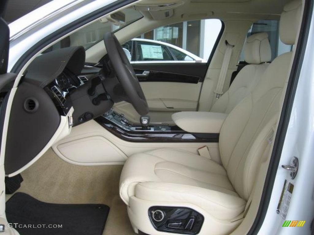 Velvet Beige Interior 2011 Audi A8 L 4.2 FSI quattro Photo #45435610