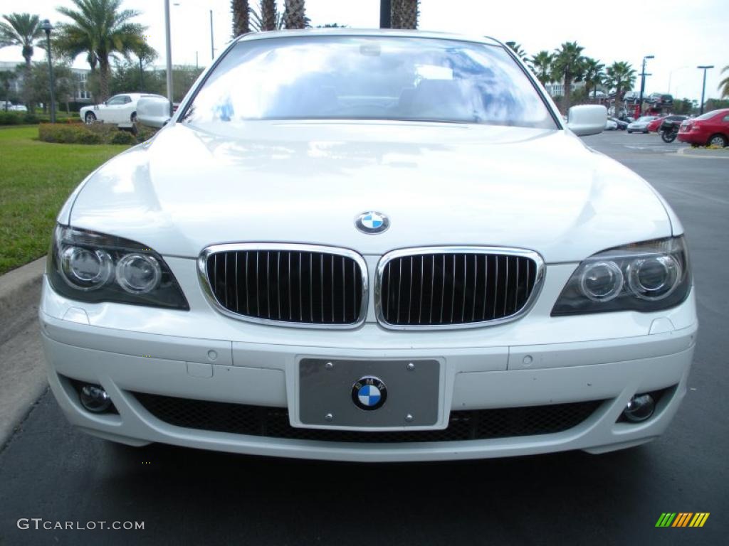2007 7 Series 750i Sedan - Alpine White / Black photo #3