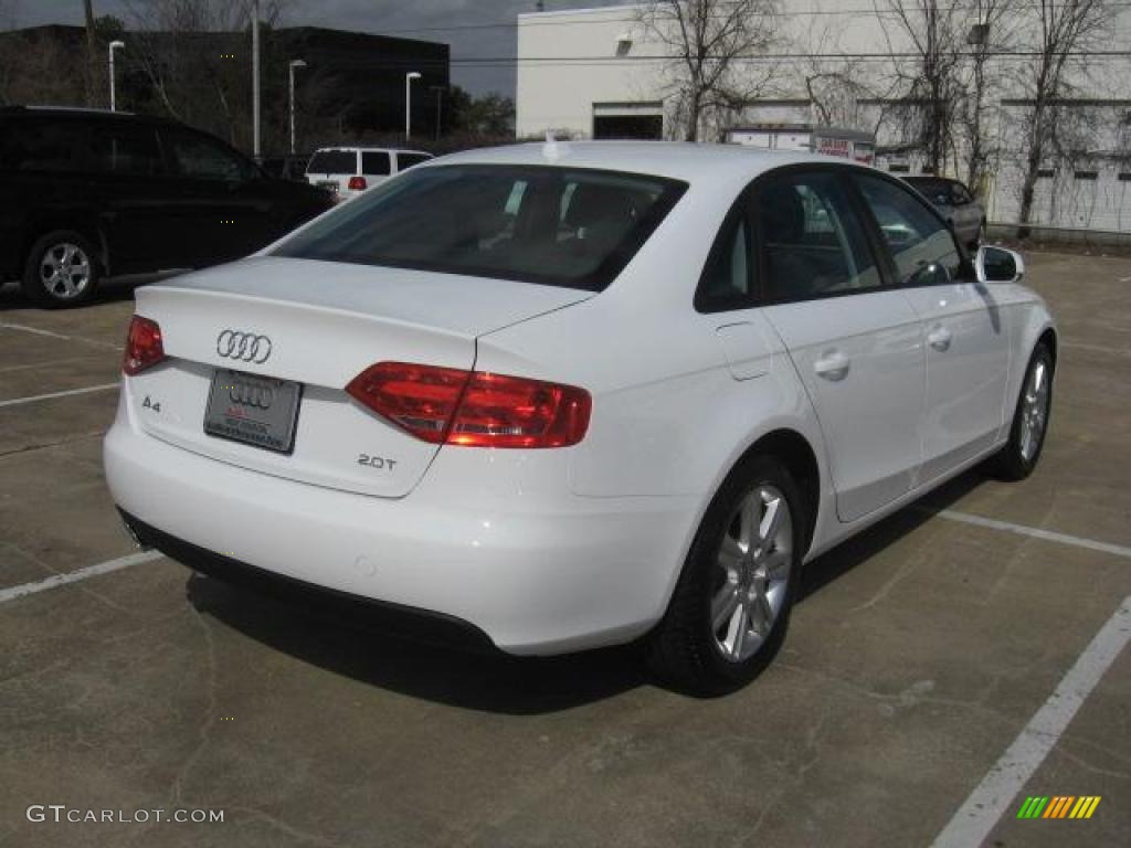 2011 A4 2.0T Sedan - Ibis White / Black photo #4